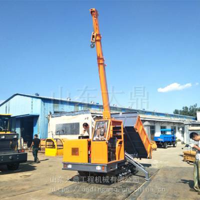 履帶式隨車(chē)吊運(yùn)輸車(chē) 山地木材運(yùn)輸?shù)母咝Фㄖ平鉀Q方案